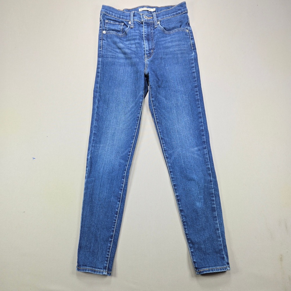 Levi's Big E Jeans Mile High Super Skinny Stretch Medium Wash Blue Womens 27